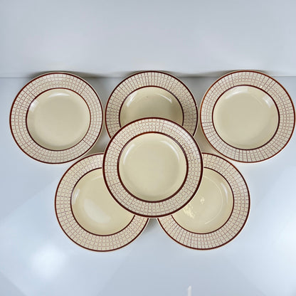 Set de 6 assiettes creuses Longchamp modèle "Colmar"