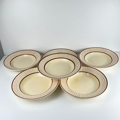 Set de 6 assiettes creuses Longchamp modèle "Colmar"