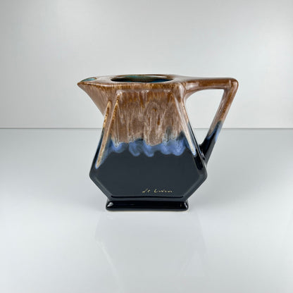 Cruche en céramique émaillé flammé, 1960, style Vallauris