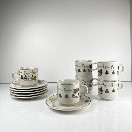 Set de tasses a café/thé de noël , 1980