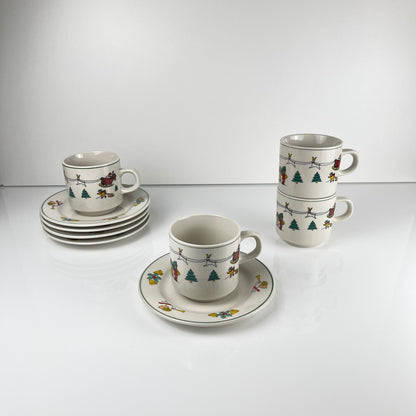 Set de tasses a café/thé de noël , 1980