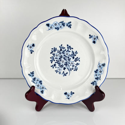 Set de 6 assiettes à dessert Fleurs bleues, KG Lunéville