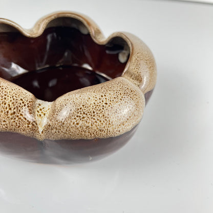 Vide-poche vintage en céramique émaillée moucheté – 1960/70