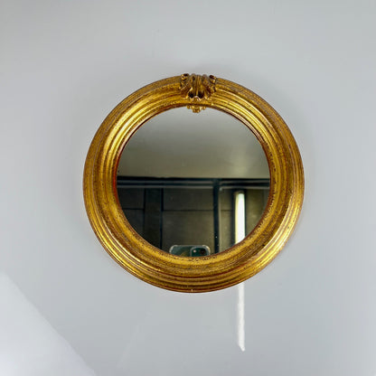 Petit miroir médaillon , XXe, style Louis XV