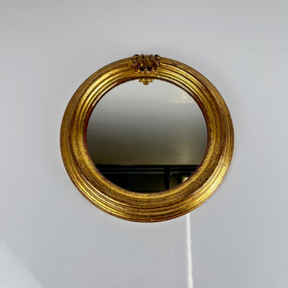 Petit miroir médaillon , XXe, style Louis XV