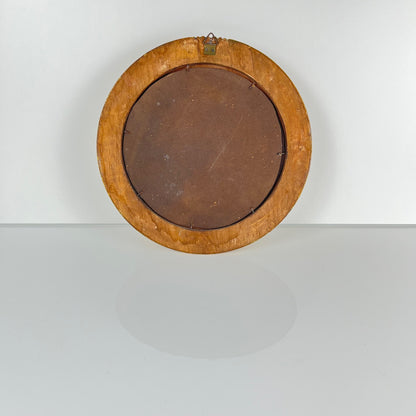 Petit miroir médaillon , XXe, style Louis XV
