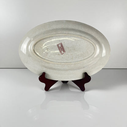 Oval dish "Fontange" Sarreguemines, red