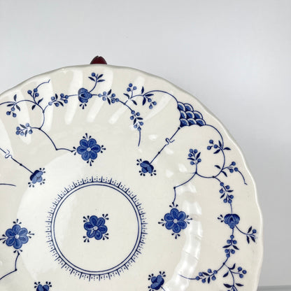 Set of 6 Myott Meakin dessert plates, England, blue