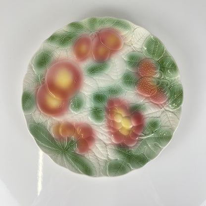 Barbotine fruit dish KG Lunéville, 1960s/70s