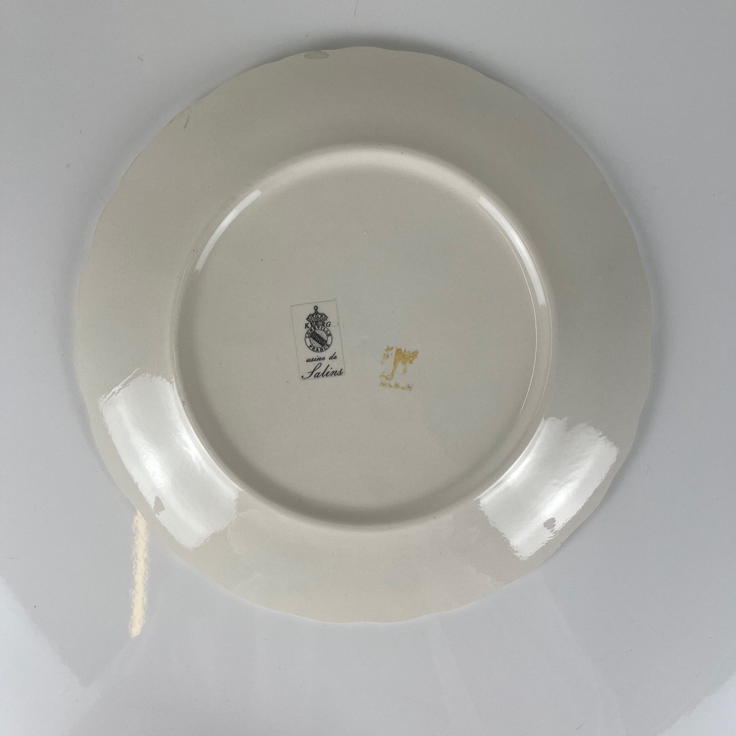 Barbotine fruit dish KG Lunéville, 1960s/70s