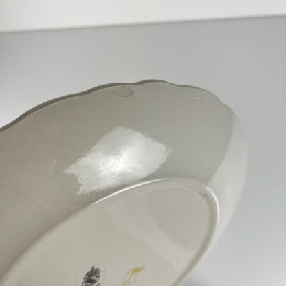 Barbotine fruit dish KG Lunéville, 1960s/70s