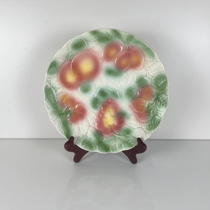 Barbotine fruit dish KG Lunéville, 1960s/70s