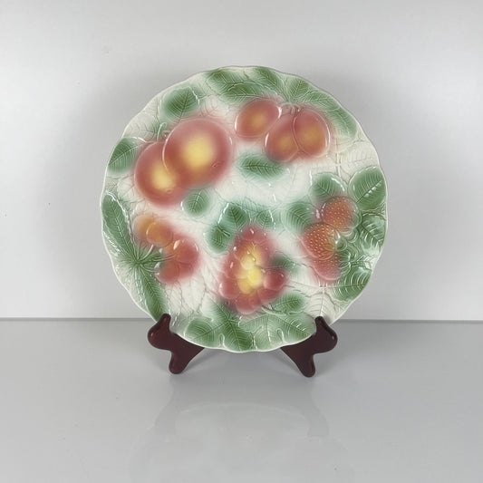 Plat barbotine fruit KG Lunéville, 1960/70