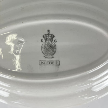 Pair of Ravier KG Lunéville plates, "Kleber" model, mid-20th century