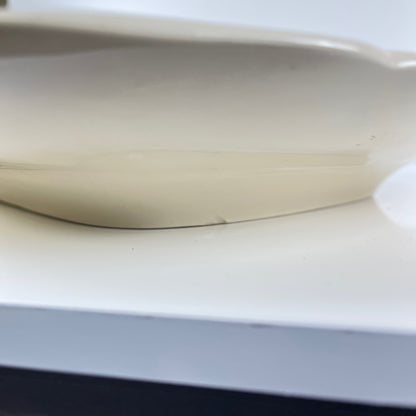 Large rectangular Sarreguemines cream dish, early 20th century