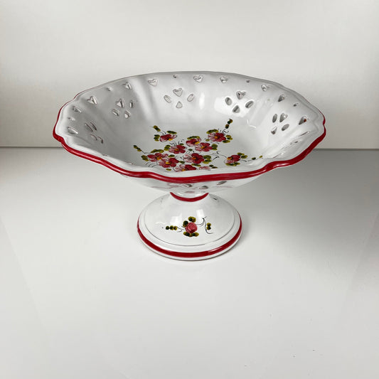 Coupe à fruit vintage peinte à la main, XXe
