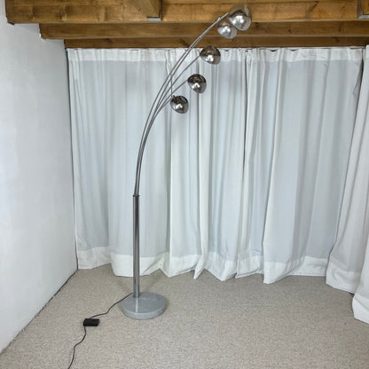Arc floor lamp with tree base and 5 lights AGEMOB, 2000s, MCM style
