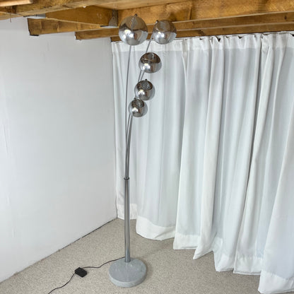 Arc floor lamp with tree base and 5 lights AGEMOB, 2000s, MCM style