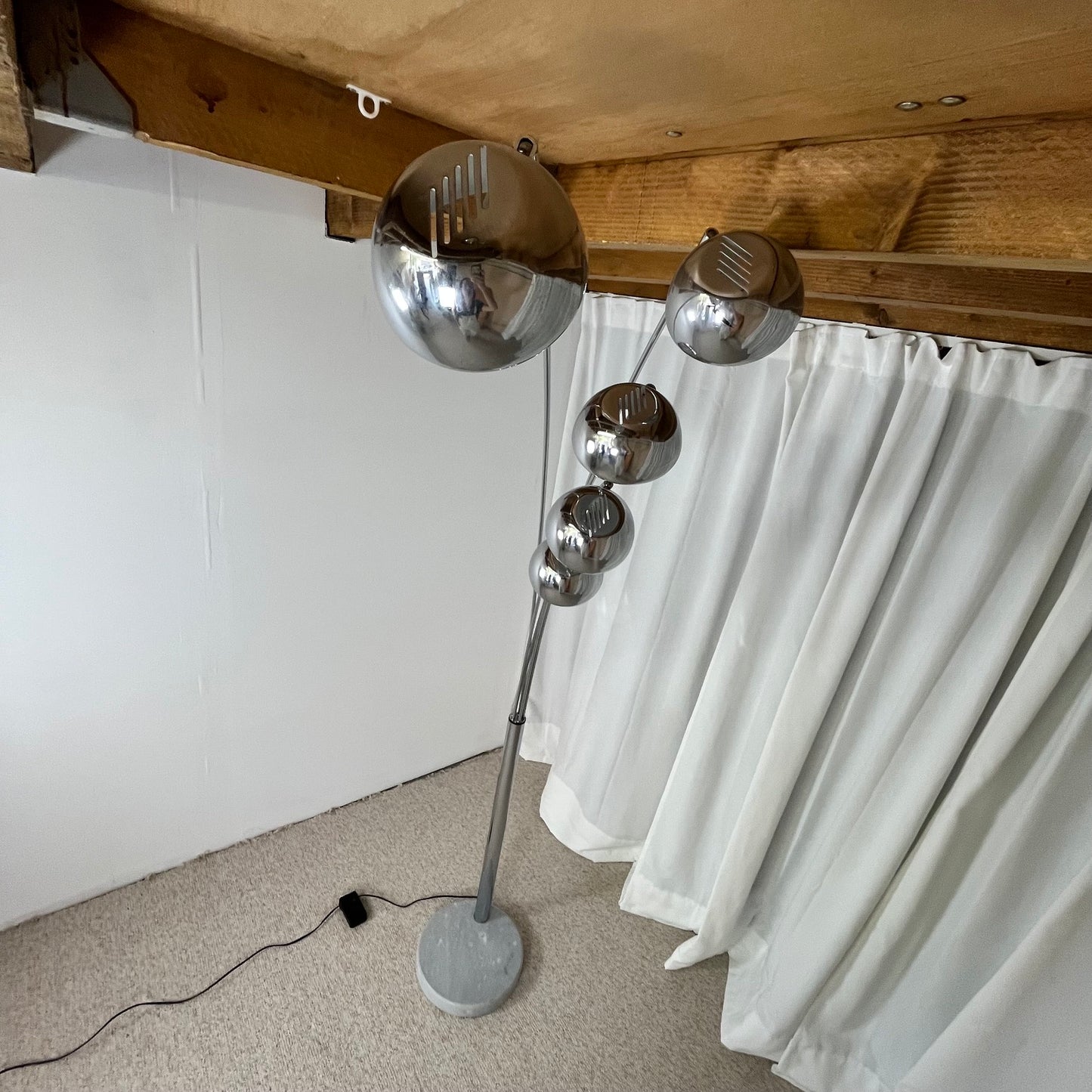 Arc floor lamp with tree base and 5 lights AGEMOB, 2000s, MCM style