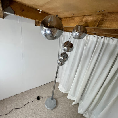 Arc floor lamp with tree base and 5 lights AGEMOB, 2000s, MCM style