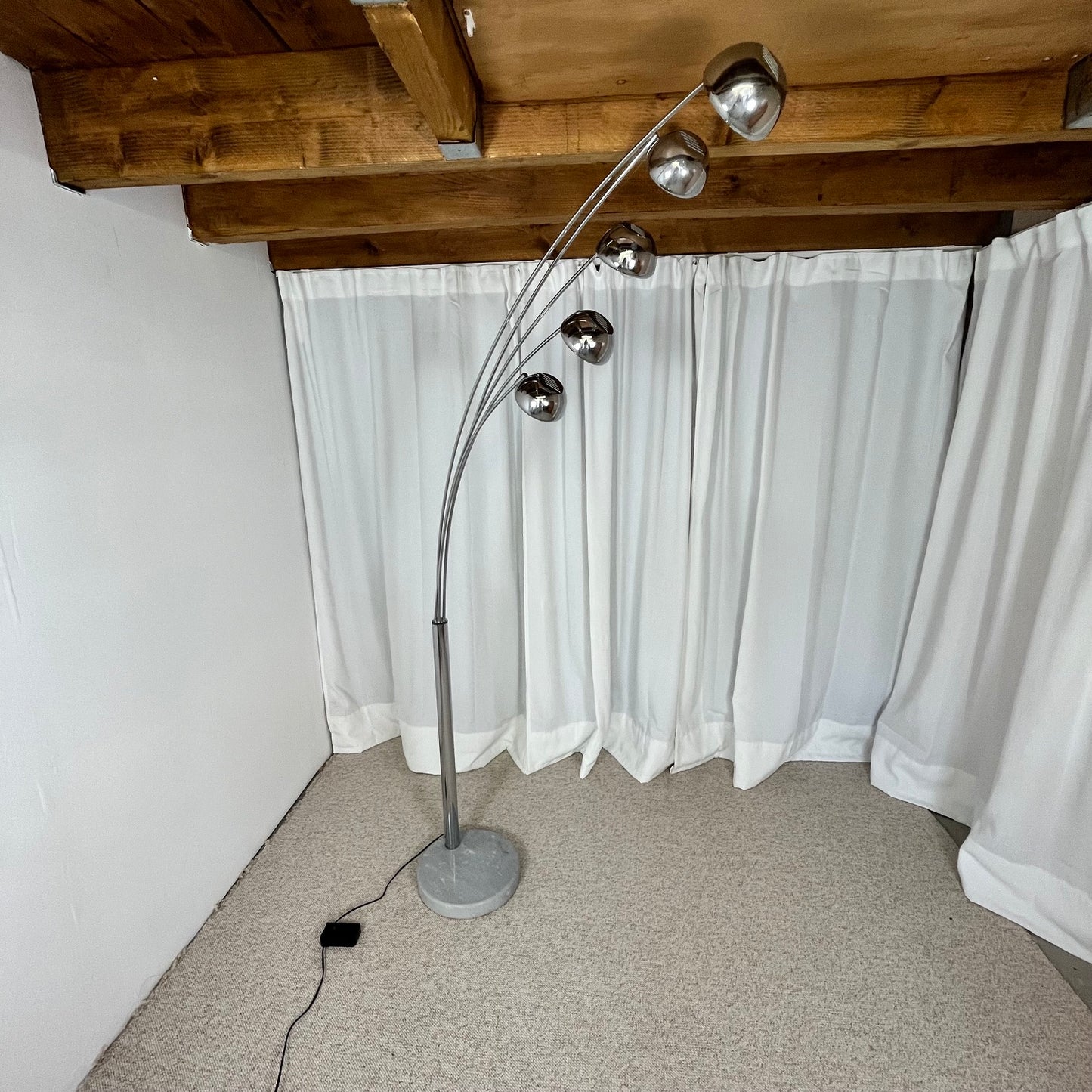 Arc floor lamp with tree base and 5 lights AGEMOB, 2000s, MCM style