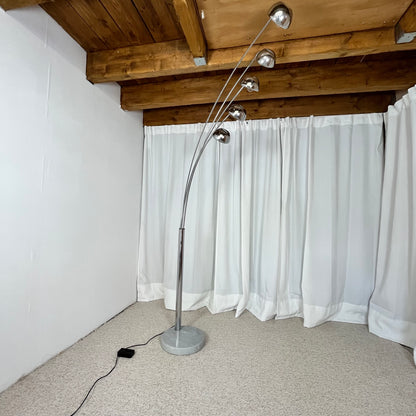 Arc floor lamp with tree base and 5 lights AGEMOB, 2000s, MCM style