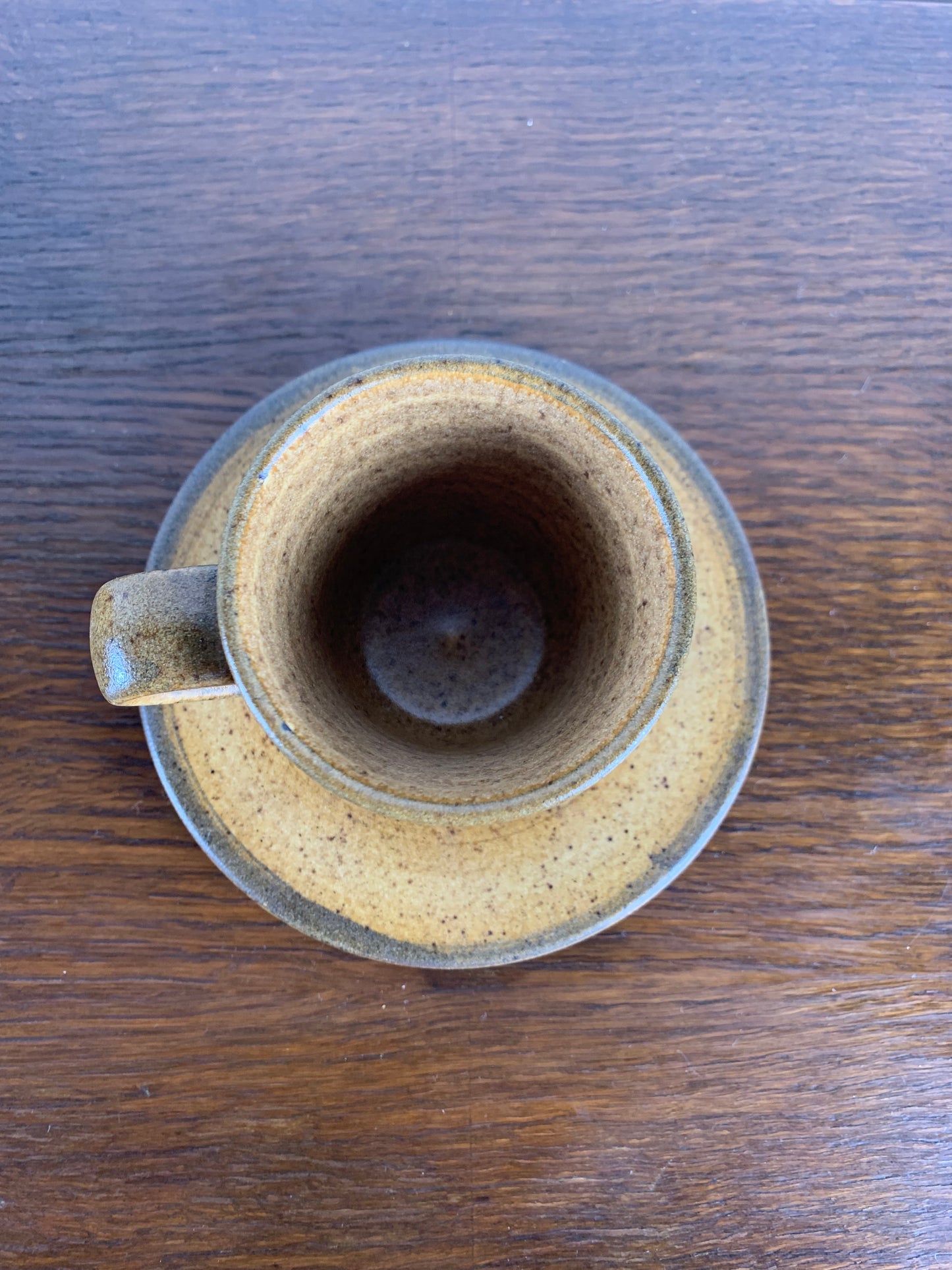 Lot de 6 tasses à café + leurs soucoupes, Longchamp, 1970