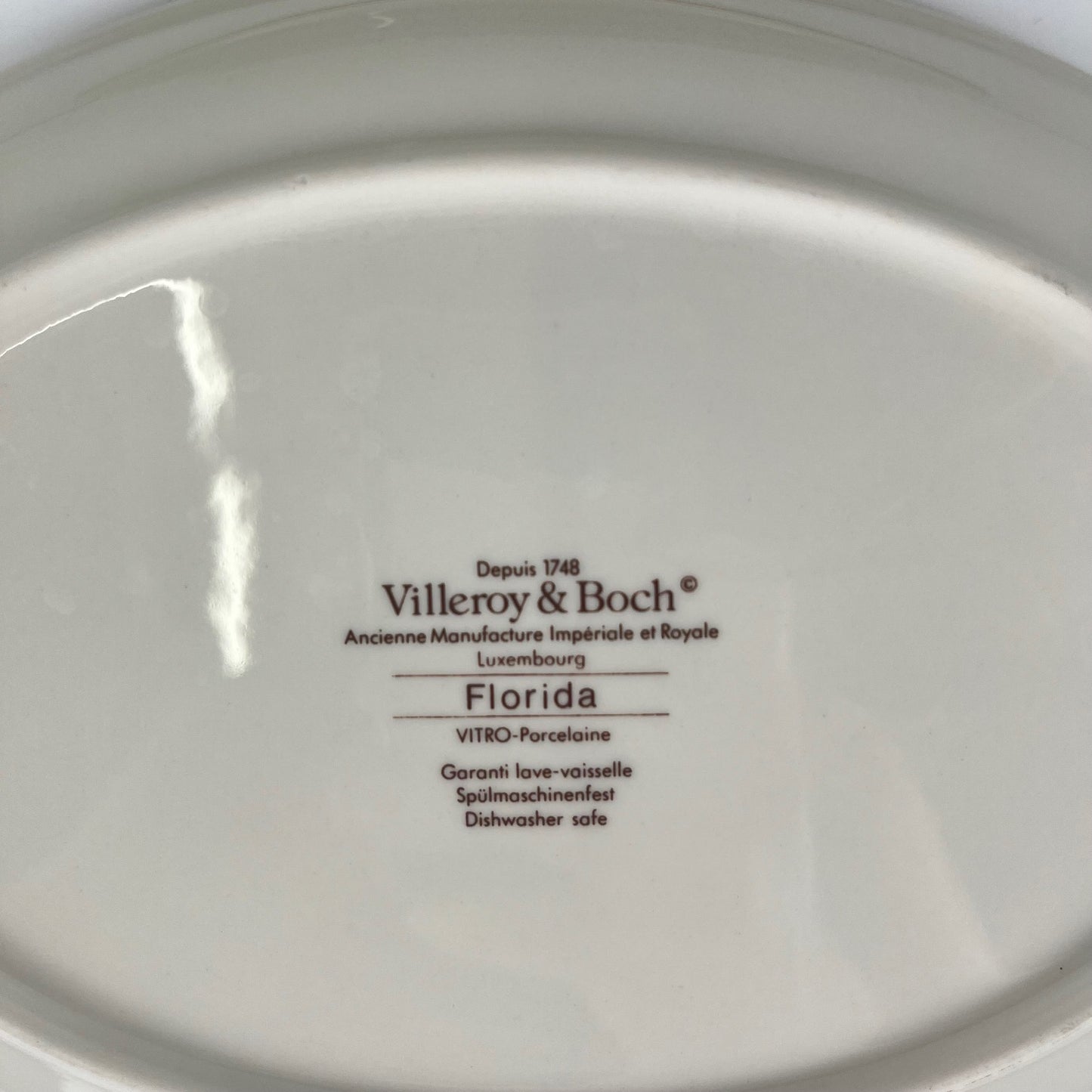 Duo de ravier Villeroy & Boch, modele "Florida"