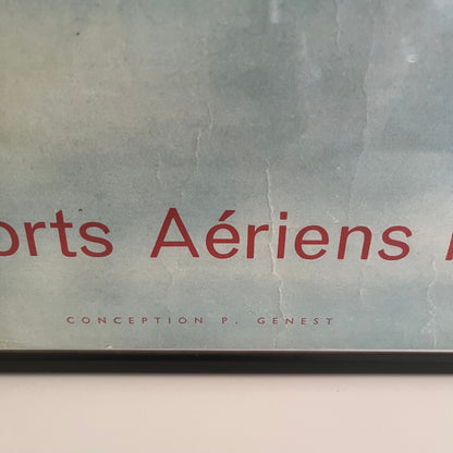 Affiche publicitaire originale TAI "Grand Tourisme autour du Monde", Braun Mulhouse, vers 1960