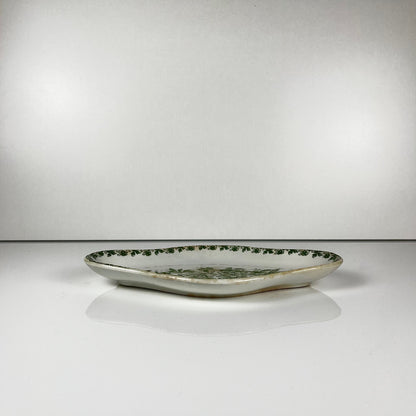 Rare "Denise" Ironstone Ravier by St Amand, green, early 20th century