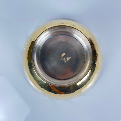Indian cup in gold hammered metal, EPNS