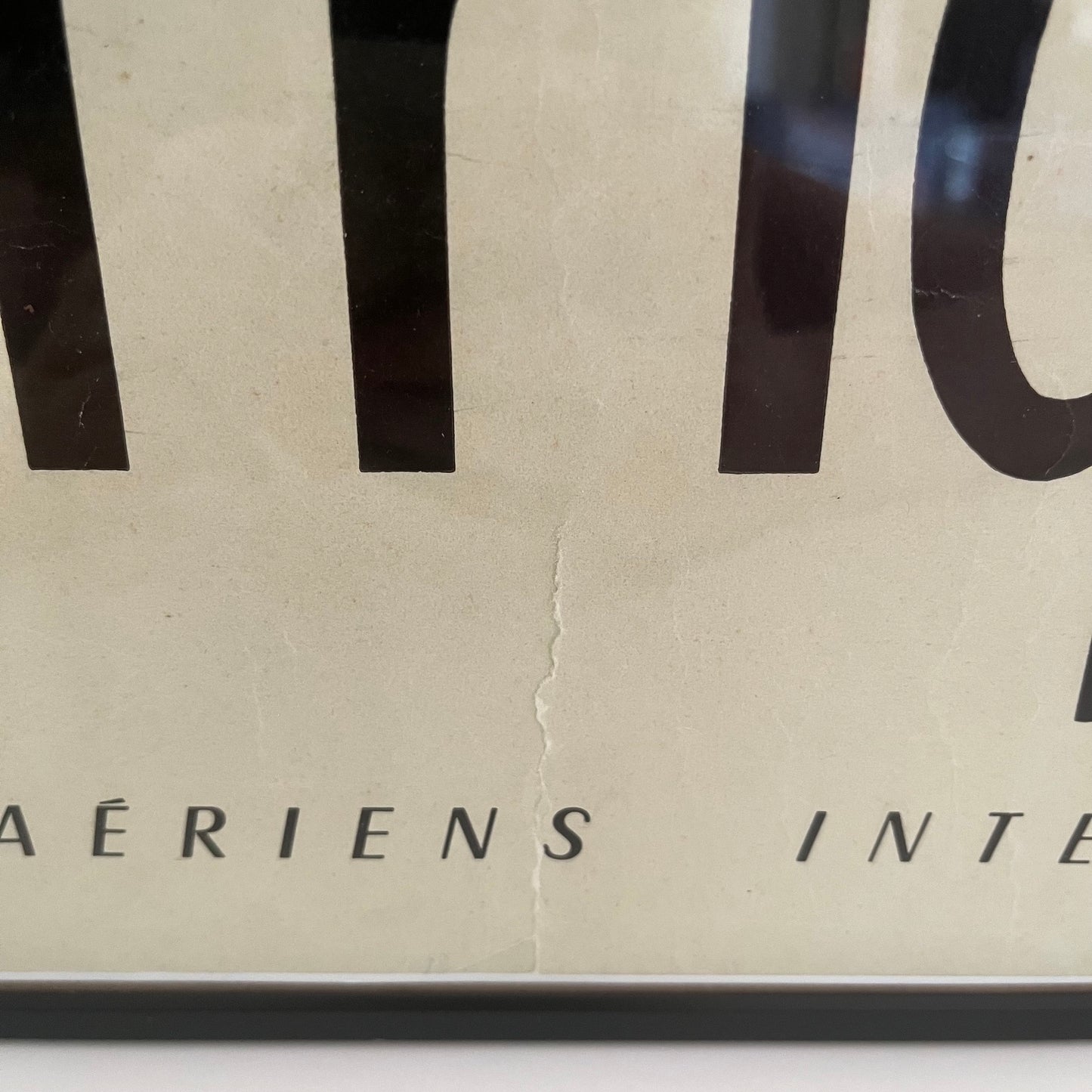 Affiche publicitaire originale TAI "Afrique", Braun Mulhouse, vers 1960