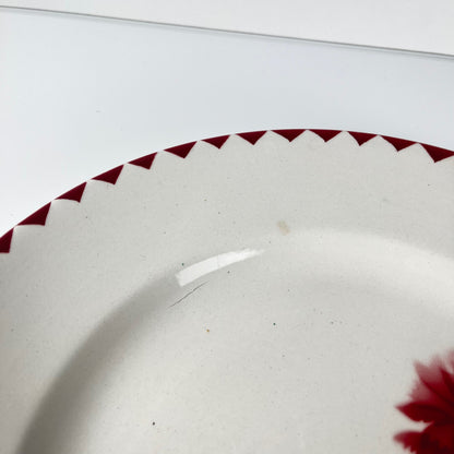Plat rond "Oeillet" Sarreguemines, 1920-50