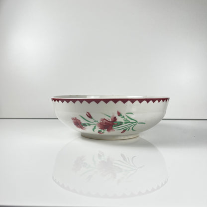 Sarreguemines "Oeillet" Salad Bowl, 1920-50