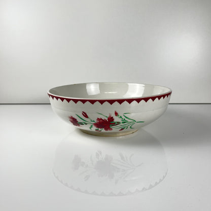 Sarreguemines "Oeillet" Salad Bowl, 1920-50