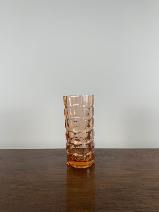 Luminarc Windsor model vase, pink, 1970