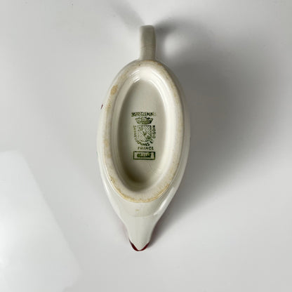 Sarreguemines "Oeillet" Sauceboat, 1920-50