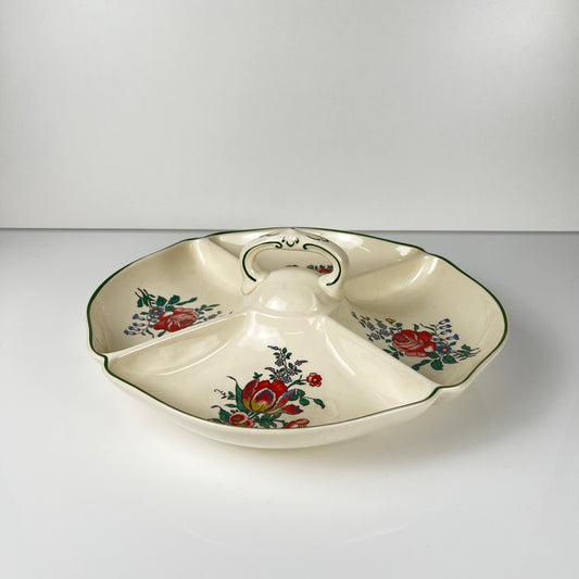 Plat apéritif Villeroy & Boch "Vieux strasbourg", XXe