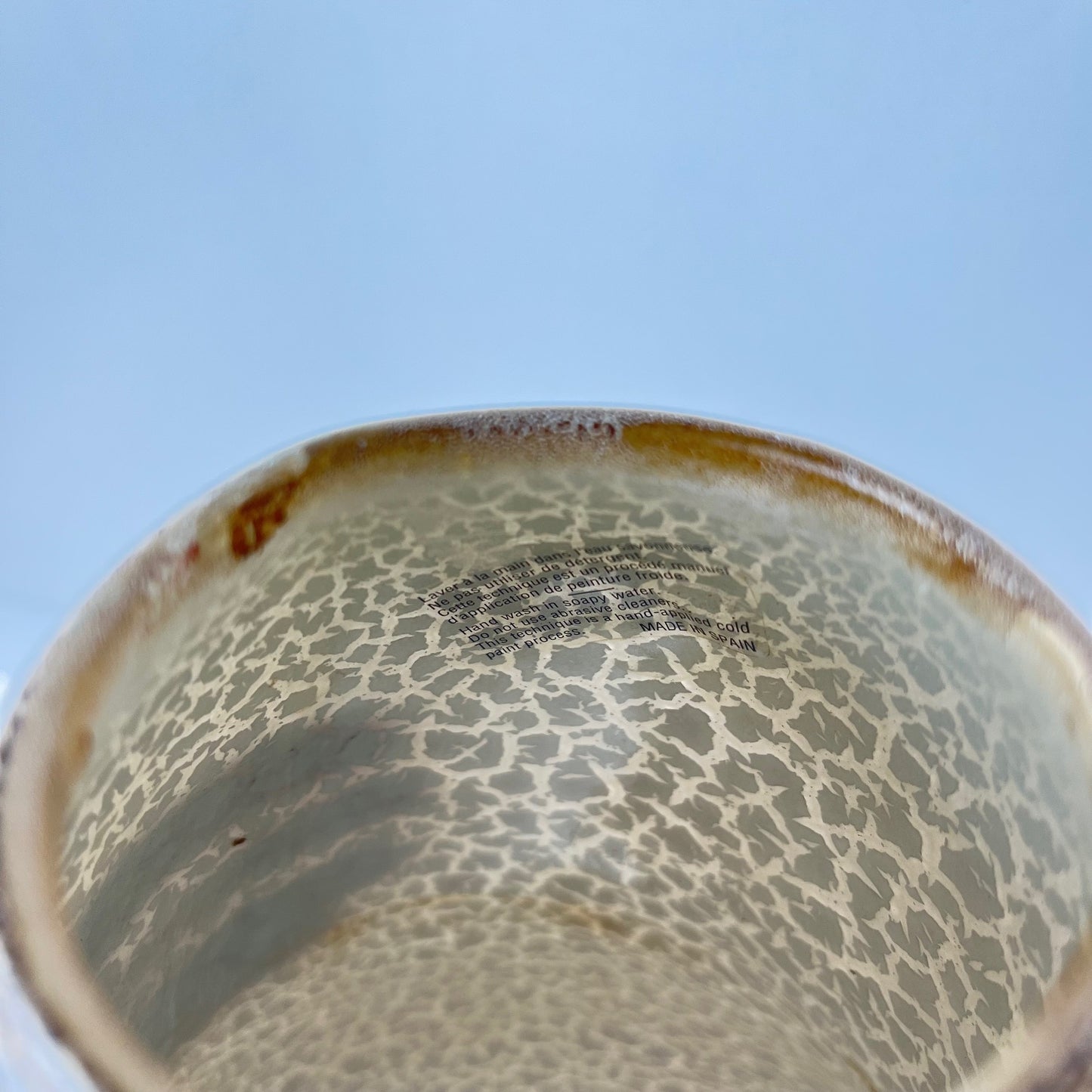 Vase with crackle decoration, Spain, 1990