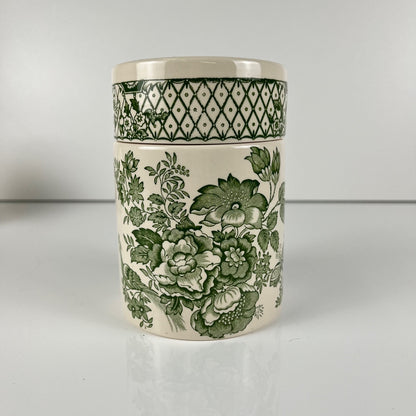 Boîte Mason's Ironstone, décor vert "Stratford", Angleterre , 1970