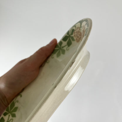 Porte savon KG Lunéville Modele "Phlox", décor Floral , Milieu XXe s.