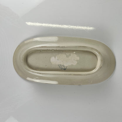Porte savon KG Lunéville Modele "Phlox", décor Floral , Milieu XXe s.