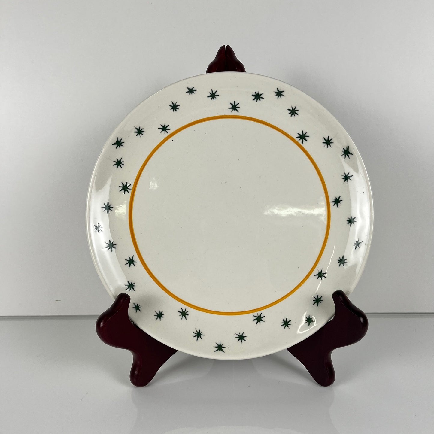 Set de 4 assiettes à dessert GIEN, Création Primefleur, modele "Constellation" , 1950