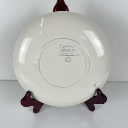 Set de 4 assiettes à dessert GIEN, Création Primefleur, modele "Constellation" , 1950