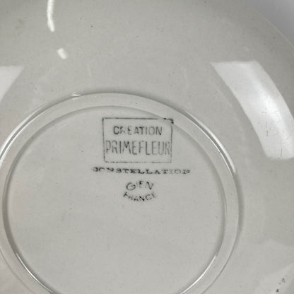 Set de 4 assiettes à dessert GIEN, Création Primefleur, modele "Constellation" , 1950