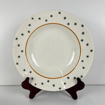 Set de 6 assiettes creuses GIEN, Création Primefleur, modele "Constellation" , 1950