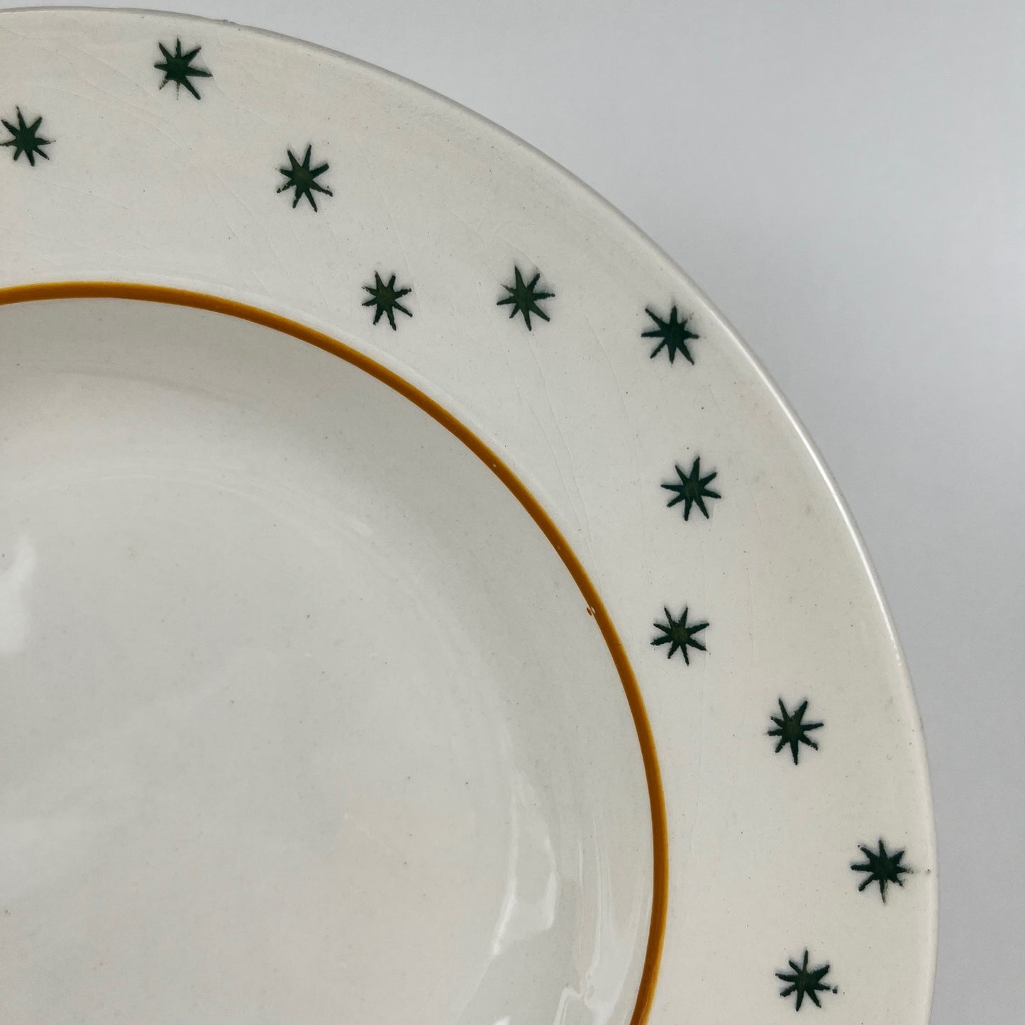 Set de 6 assiettes creuses GIEN, Création Primefleur, modele "Constellation" , 1950