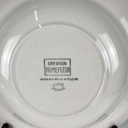Set de 6 assiettes creuses GIEN, Création Primefleur, modele "Constellation" , 1950