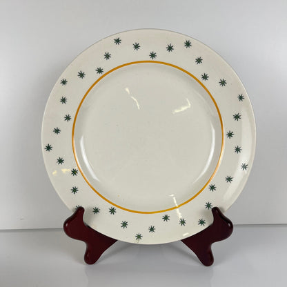 Set de 6 assiettes plates GIEN, Création Primefleur, modele "Constellation" , 1950