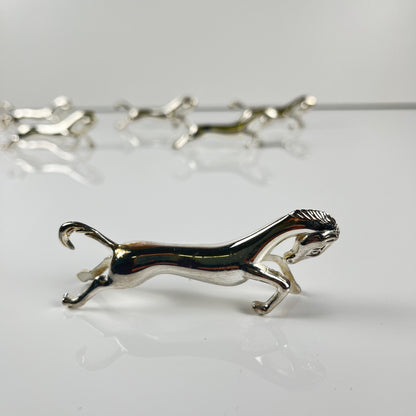 Set  de 6 Porte couteaux chevaux ancien